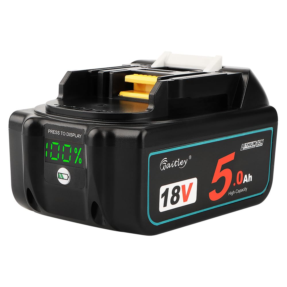 Power Elektro 18V 5.0Ah Battery Compatible with Makita BL1850 Power Tools