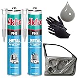 Akfix P645 Seam Sealer Automotive Gray (2x10.1 Oz.) - Urethane Autobody Seam...