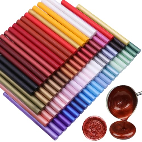 Bâtons de cire à cacheter pour sceau - Lot de 80 mini bâtons de cire créatifs 80#1