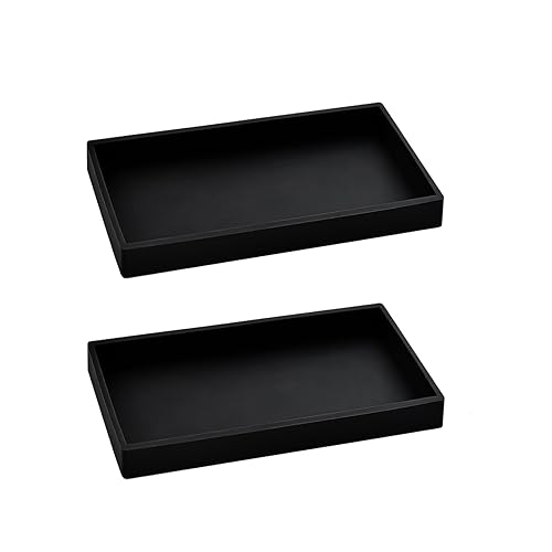 2PCS 7.87” L x 3.93” W Silicone Soap Dispenser Trays,