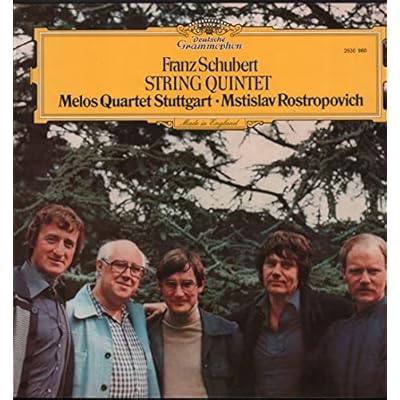 Franz Schubert - Melos Quartett , Mstislav Rostropovich - Streichquintett &middot; String Quintet - Deutsche Grammophon - 2530 980