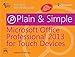 Produktbild MICROSOFT OFFICE PROFESSIONAL 2013 FOR TOUCH DEVICES PLAIN AND SIMPLE