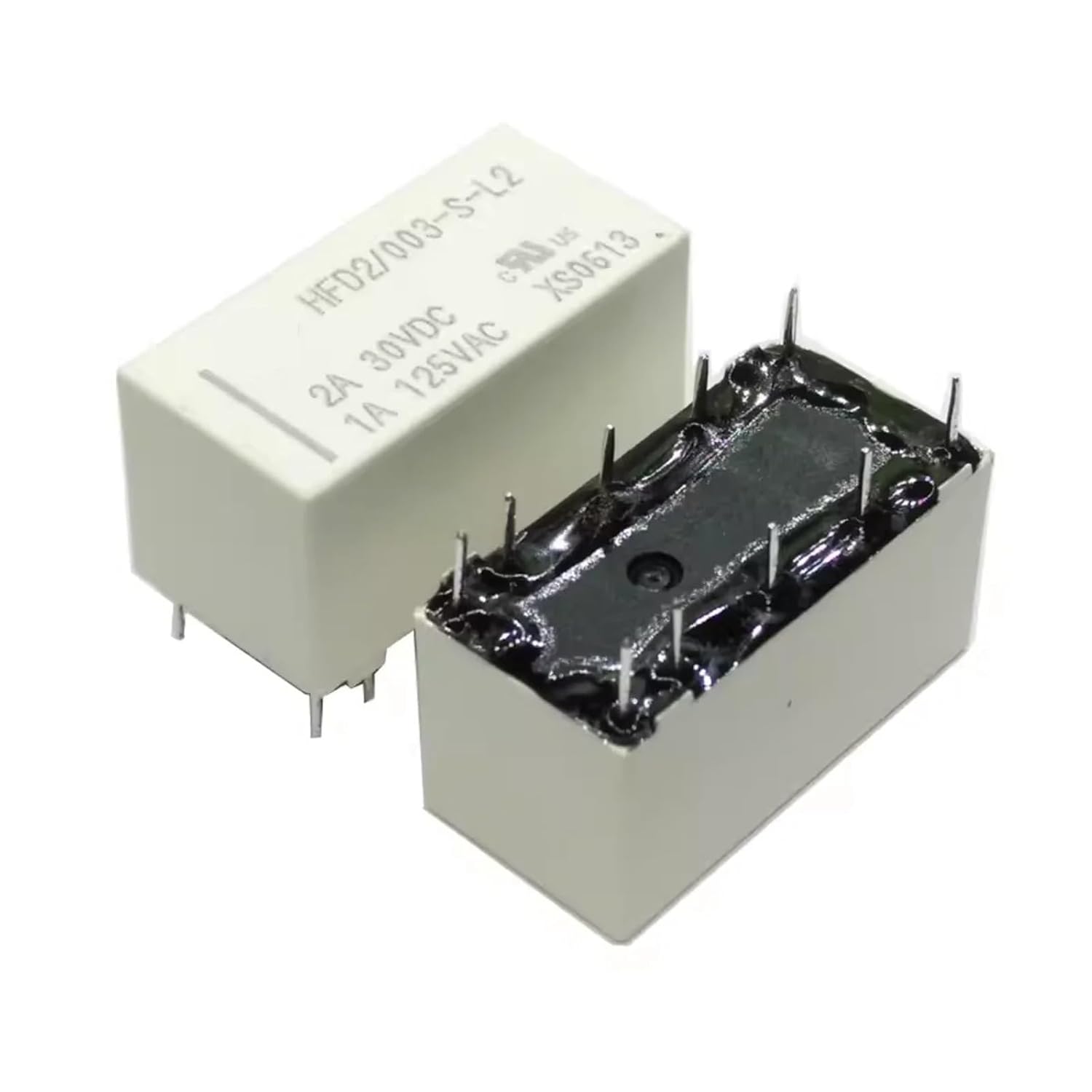 HFD2-005-M-D HFD2-005-S HFD2-005-S-L1 HFD2-005-S-L2 Magnetic Holding Dual Group 1A125VAC 2A30VDC Signal Relay 1Pcs(HFD2-005-S)