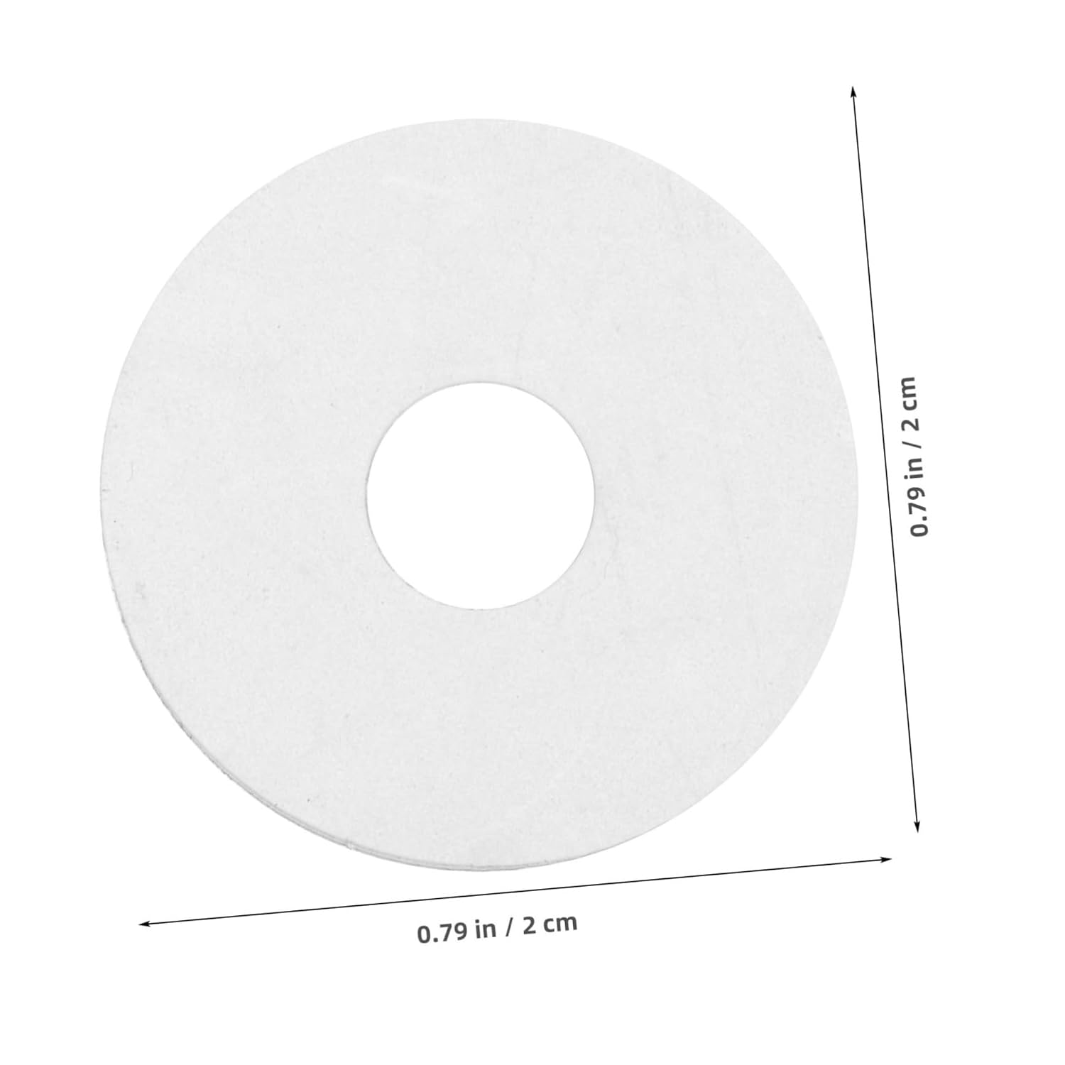 ULTECHNOVO 100pcs DIY Shower Handle Screw Washer Vinyl Sealing Gasket Flat Washers for Shower Door Repair