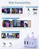 USB C Plug Fast Charge, 40W 4-Port USB Plug UK Dual Port USB C Power Adapter+ QC Wall Charger Head, Type C Charging Plug for iPhone 17 16 15 14 13 12 11 Pro Max Plus XS, Samsung Galaxy, iPad - Image 7