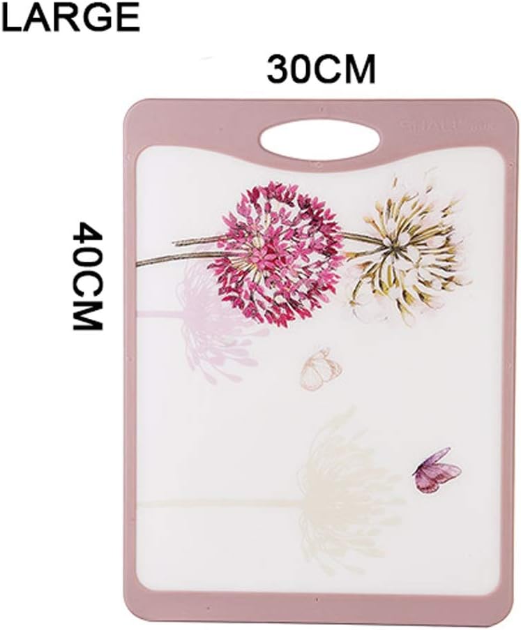 Reversible Bamboo Cutting Board for Kitchen/Fruit Cutting Board/Complementary Food Board-Two Materials On Both Sides (Color : LARGE-15.7x11.8x0.6in) (Large 15.7x11.8x0.6in)