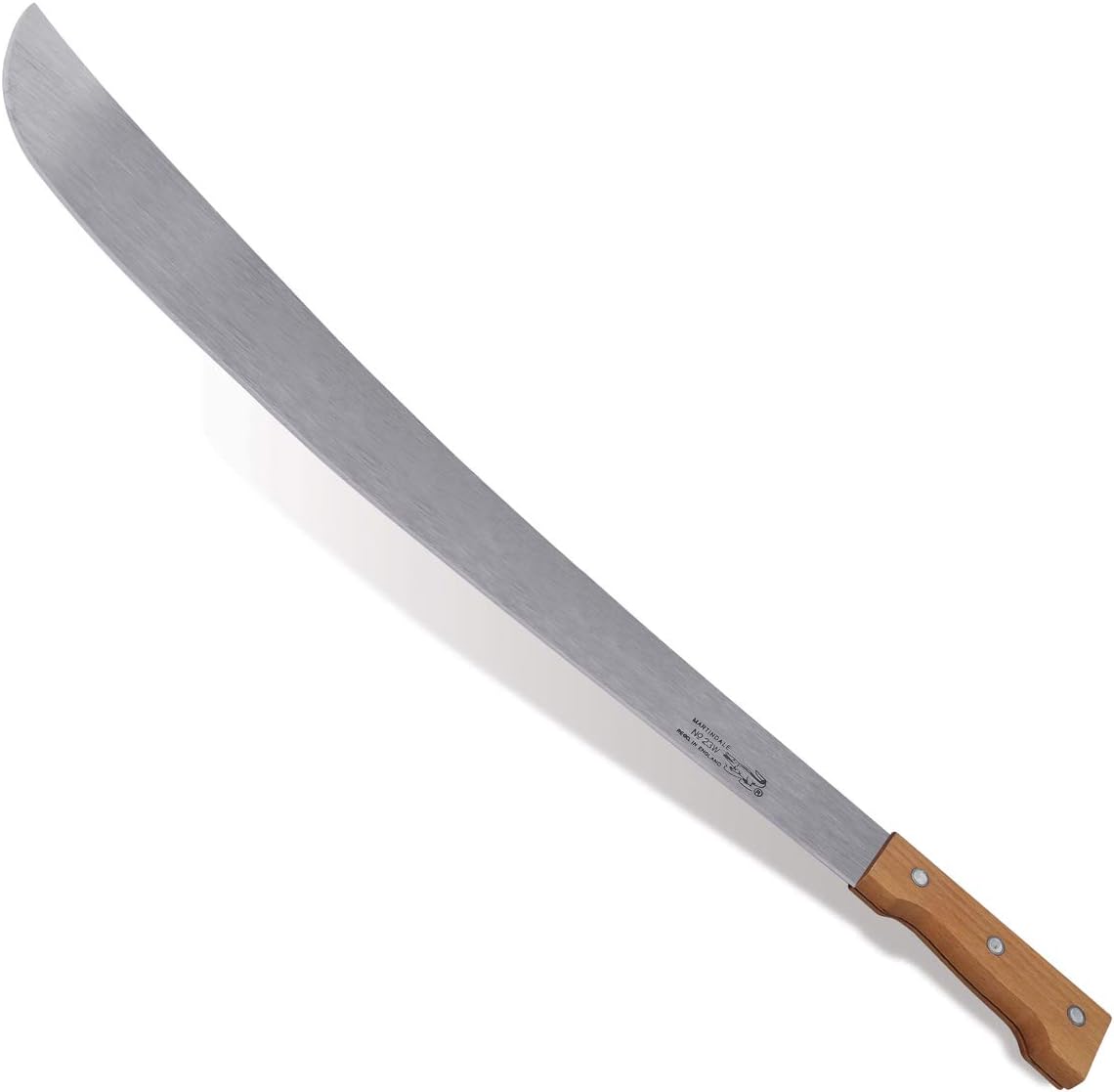BOTARO 17-CROC28-W 28" Martindale Machete Wood Handle, with Leather Sheath