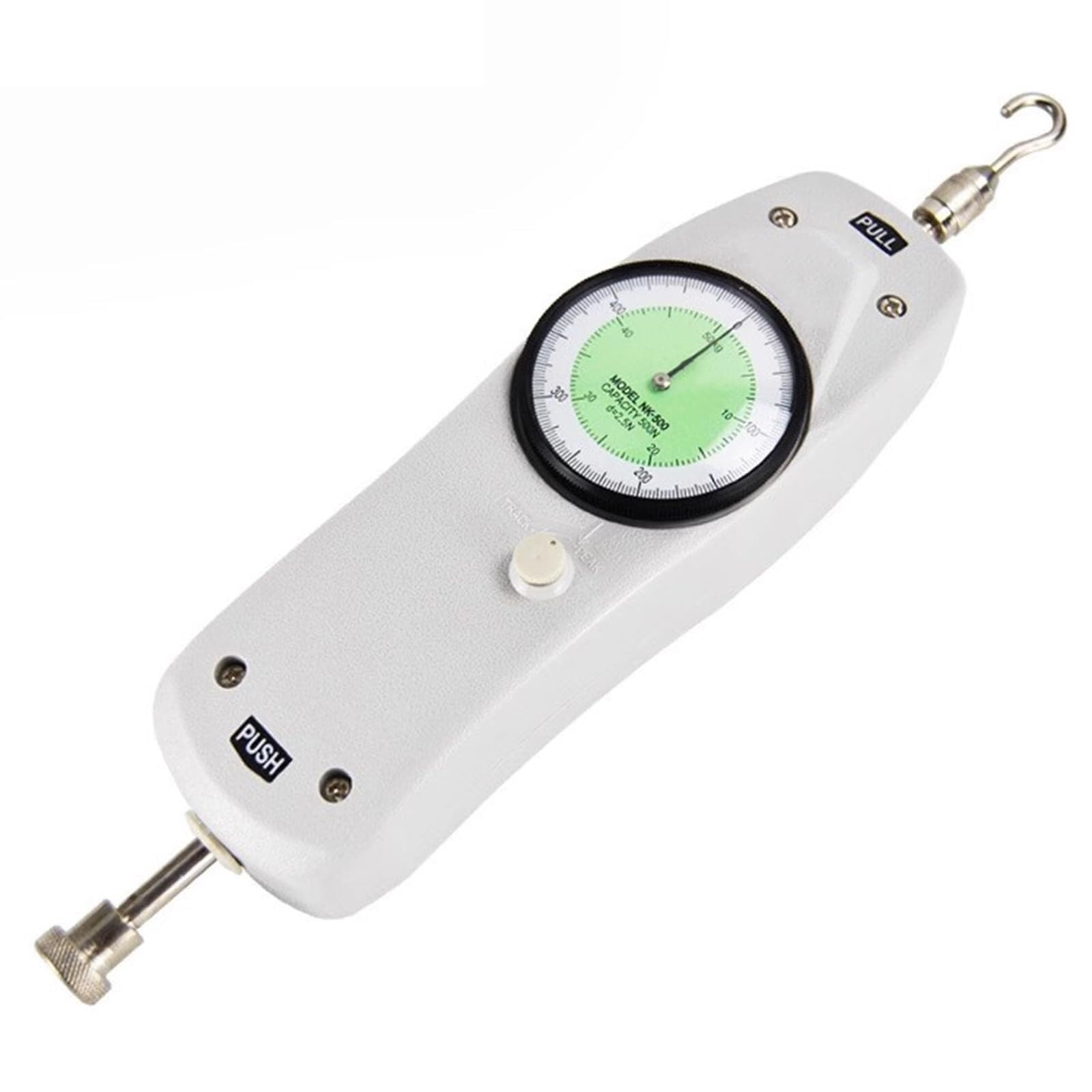 Dynamomètre numérique Push-Pull, dynamomètre Manuel avec échelle, 5 sondes, unité N/Kg, Blocage de Pointe, for essais destructifs en Compression et Traction(500N)