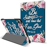 iPad Pro 12.9 Inch 4th & 3rd Generation 2020/2018,Christian Bible Verses Psalm 46:10 with Pink...