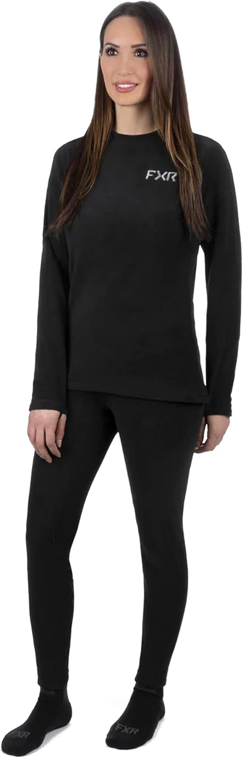 FXR Womens Pyro Thermal Long Sleeve Shirt Base Layer Moisture Wicking Warm Black - Large - Image 2