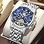 9910: Sliver strap & blue dial