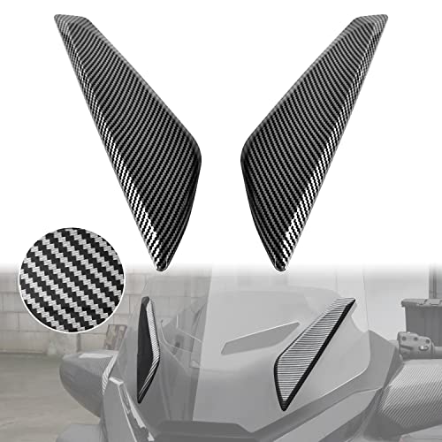 Carbon Fiber Pattern Front Windshield Trims For Spyder Rt, Sautvs Front Windscreen Accent Trim Panels For Can-Am Spyder Rt 2020-2023 Accessories (2Pcs, Replace#705007411 705007412) #TOP29