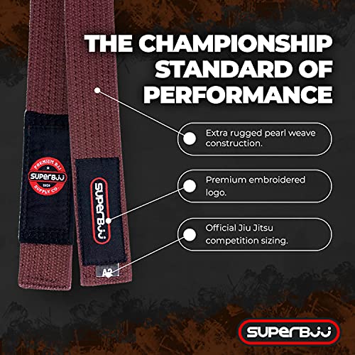 Image of Premium Pearl Weave Jiu Jitsu BJJ Belt