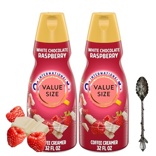 White Chocolate Raspberry Liquid Coffee Creamer.- Two (2) 32 fl