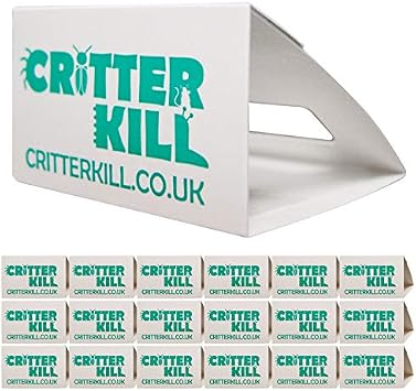 CritterKill Spider Trap 18 Pack - Spiders And Crawling Insect Killer Traps - Child And Pet Safe - Eco Friendly