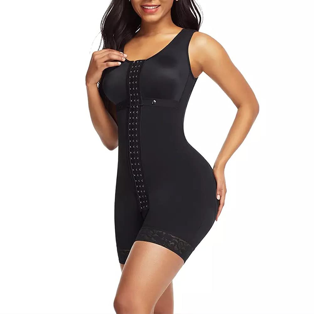 GUOCU Donna Dimagrante Waist Trainer Bodysuit Elastica con Hooks,Corsetto Contenitivo Snellente Body Intero Modellante Shapewear Intimo Modellante,Contenitivo Bustino Body Shaper Seamless con Gancio