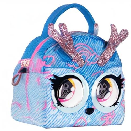 PURSE PETS MICRO - MINI COMPAGNON FORMAT SAC A MAIN - Petit Animal A Accrocher A Son Purse Pets Ou A La Ceinture - Bouge Les Yeux - 6062213 - Jouet Enfant 5 Ans et + - Modèle Aléatoire