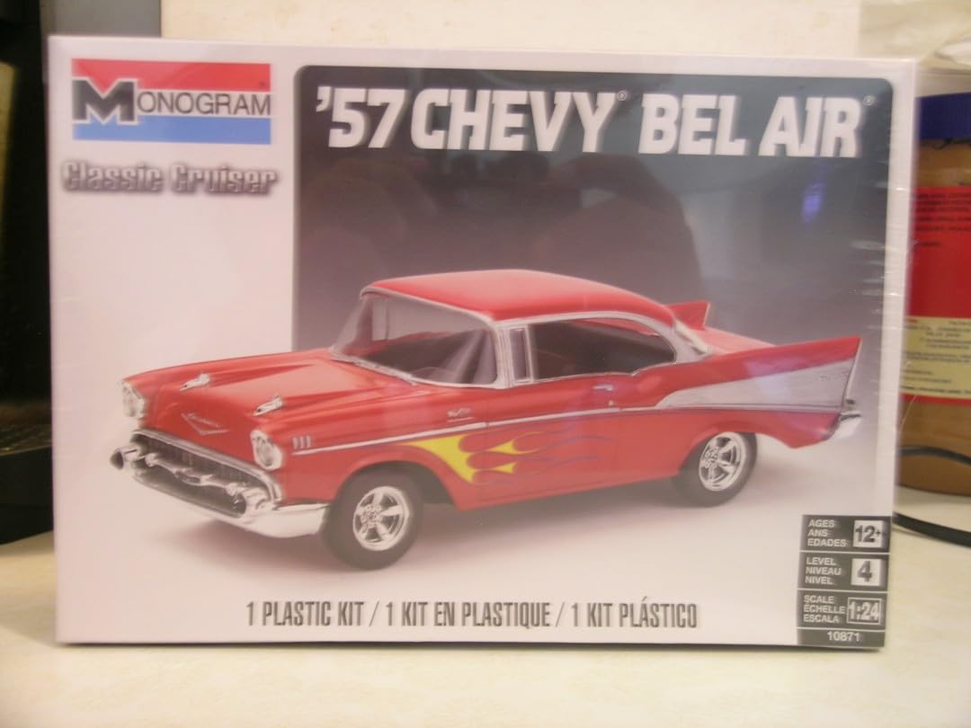 Revell White 57 Chevy Bel Air Classice Cruiser Model Kit