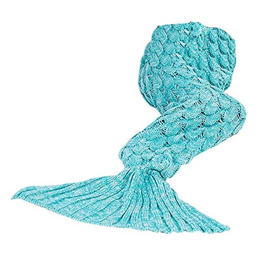 Asien Aire Acondicionado Manta Manta De Ganchillo Cola De La Sirena Caliente De Punto Cama Edredón Manta del Sofá De La Sala Saco De Dormir para Niños Y Adultos