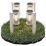 Solarlampen für Außen Garten 4 Stück, Solarleuchten Garten mit Warmes Licht,...