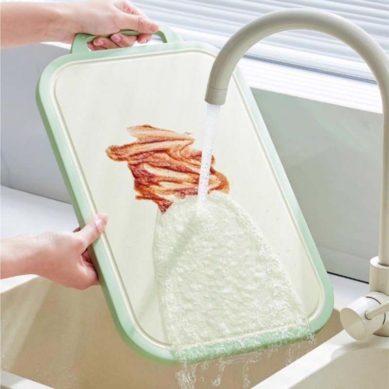 PP Cutting Board with Handles Suitable Home Use Anti Slip for Thickened Kitchen