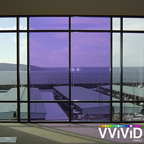Image of VViViD Transparent Colorful Vinyl Window Tinting Sheets (1.49ft x 5ft, Purple)