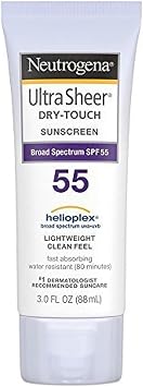 Neutrogena Ultra Sheer Dry-Touch Sunscreen, SPF 55, 3 Ounces Pack of 2