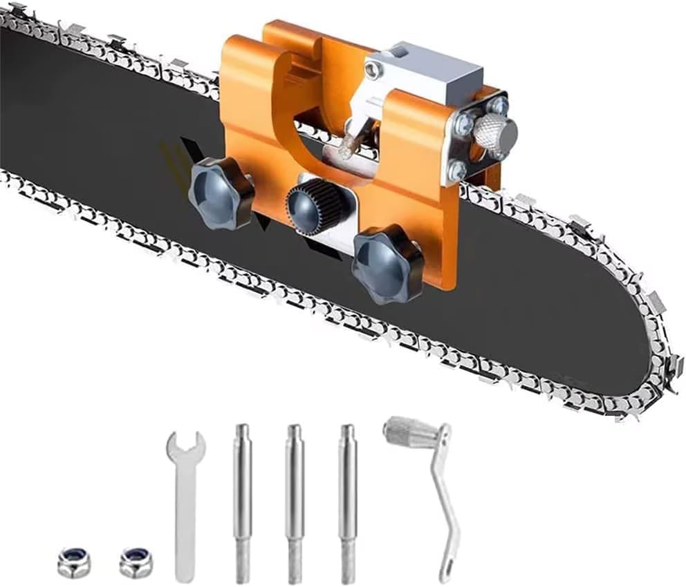 Chainsaw Sharpener Jig Kit, Portable Chainsaw Sharpening Tool with Burr ...
