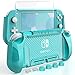 HEYSTOP Carcasa para Nintendo Switch Lite, Funda para Nintendo Switch Lite con Protector de Pantalla para Nintendo Switch Lite Console y Grips con Agarres para el Pulgar - Turquesa