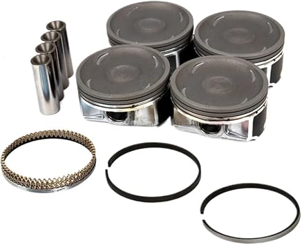 STD Engine Pistons With Rings Set Kit Compatible With Impreza Forester Legacy Outback 2.5L H4 GAS SOHC 19982006 EJ25