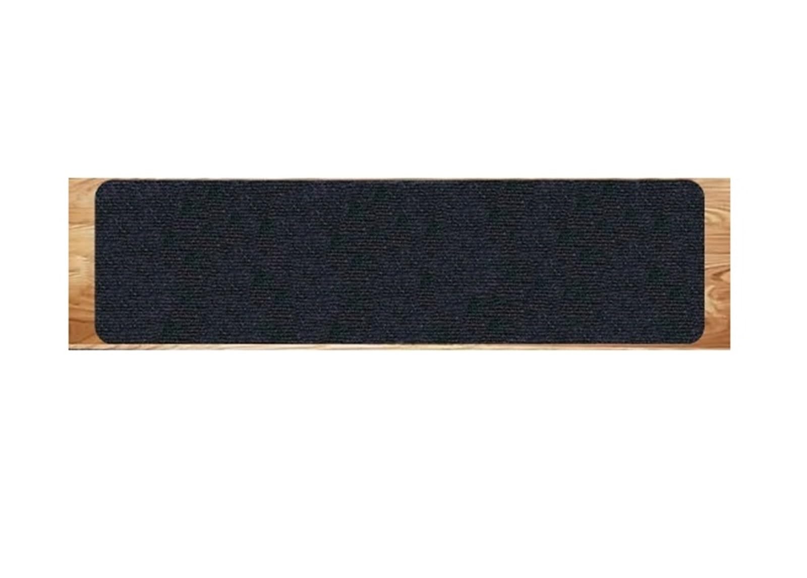 Rutschfeste Stufenmatten für Treppenstufen, selbstklebend, wasserdicht, mattiert, verschleißfest, ideal für Zuhause und Küche, Schwarz, 76 x 20 cm, sicherer Trittschutz, 15 Stück