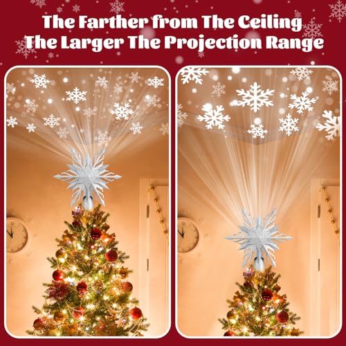 Estrella para árbol de Navidad iluminada con luces LED decorativas para interior 3