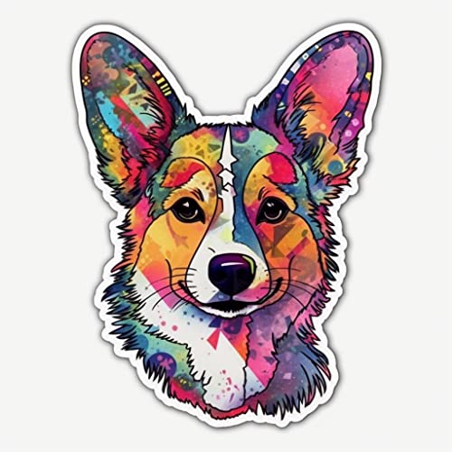 Image of Yoonek Graphics Welsh Corgi Welsh Corgi Dog Vinyl Decal Sticker for Car, Laptop, Tumbler, More. #0010016-6