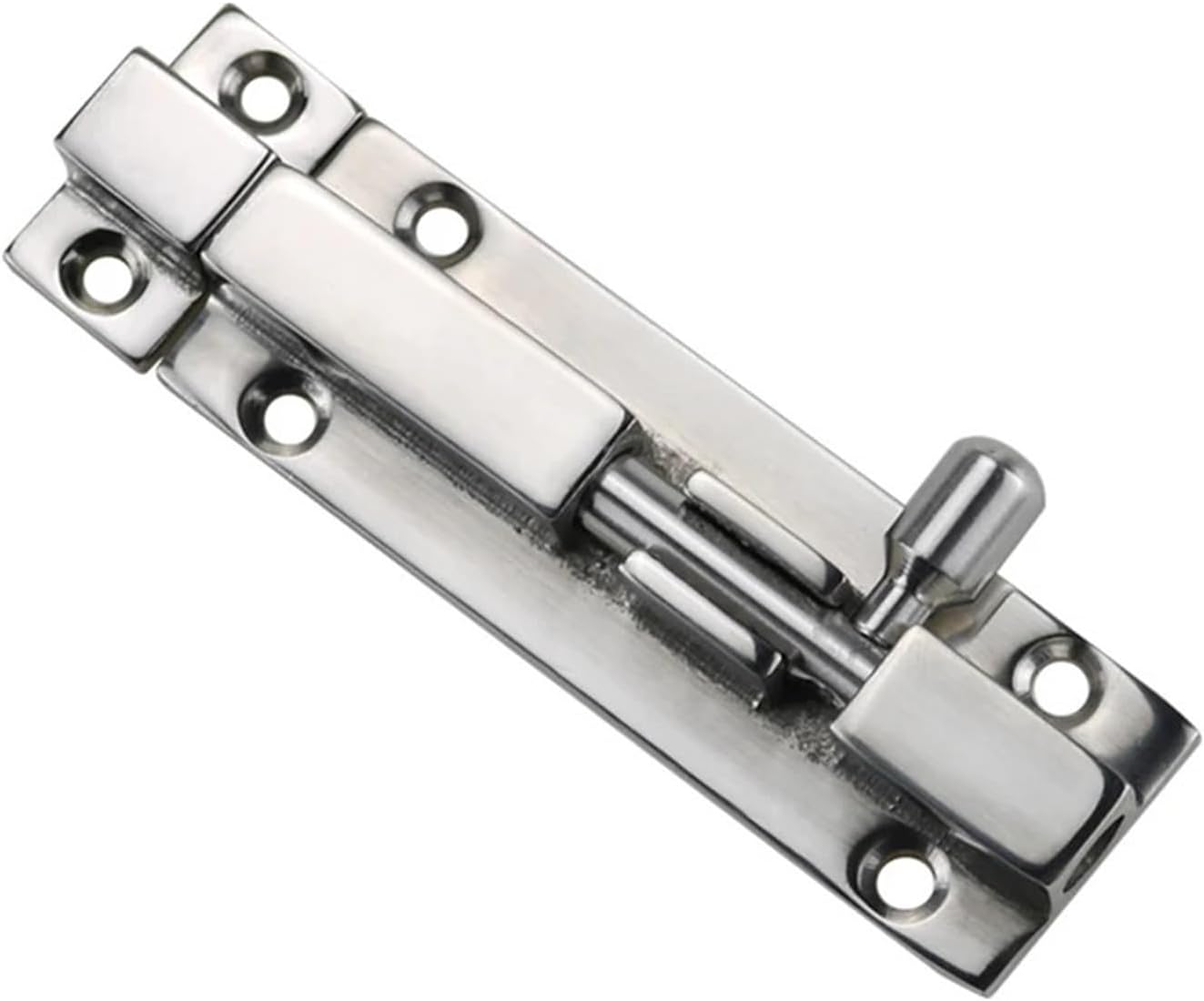 Stainless Steel Bolt Wooden Door Exposed Bathroom Lock Buckle 1Pcs