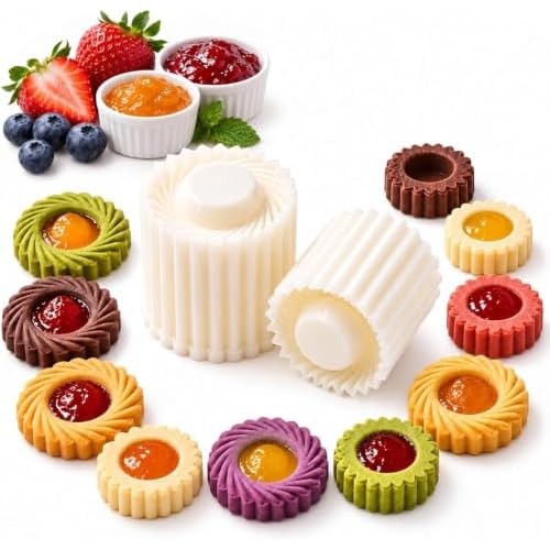 Sunflower Patterned Round Hand-Press Mooncake Double Ended Pastry Mold