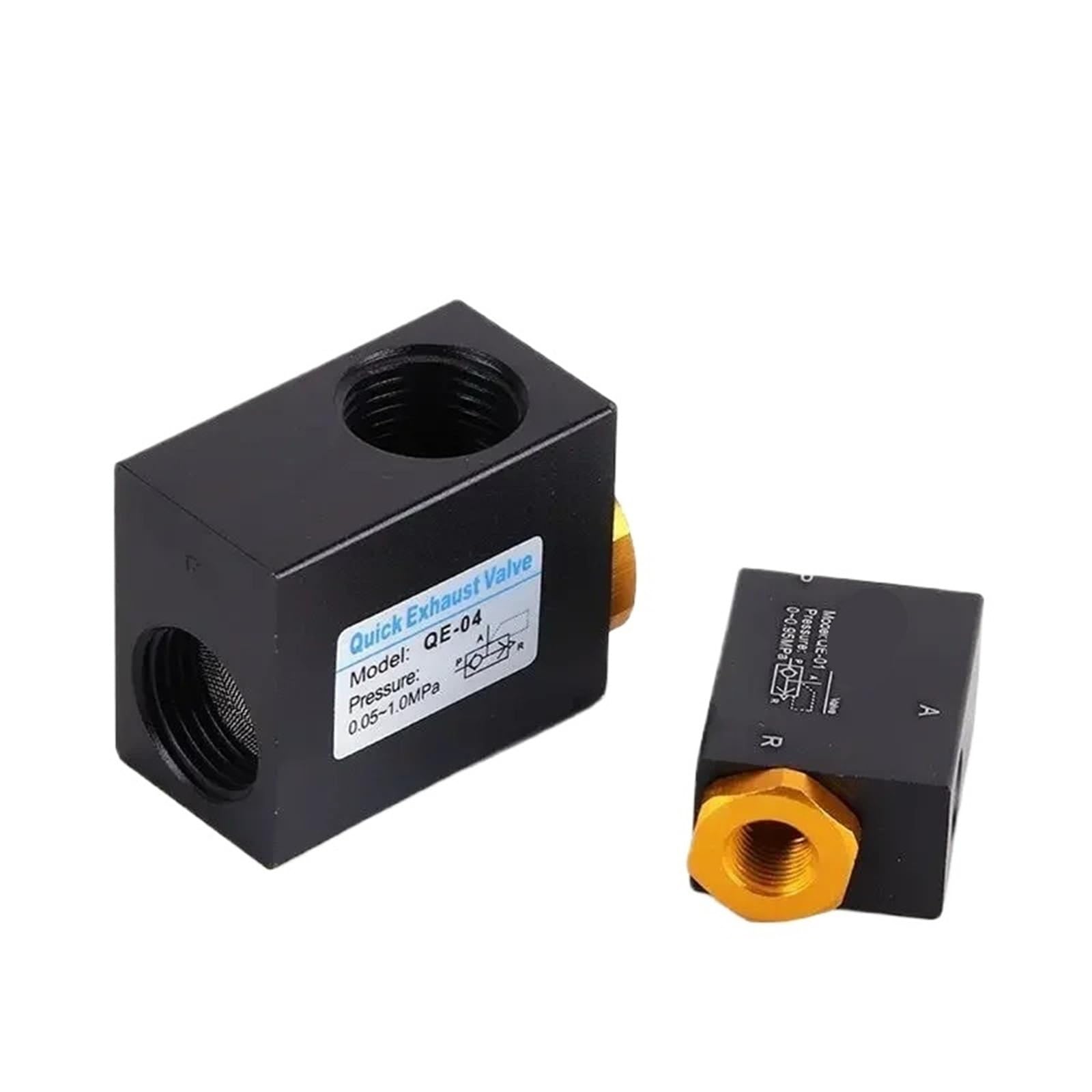 Raccord pneumatique de contrôle d'échappement d'air valve QE-02 pour raccord 10mm de tuyau