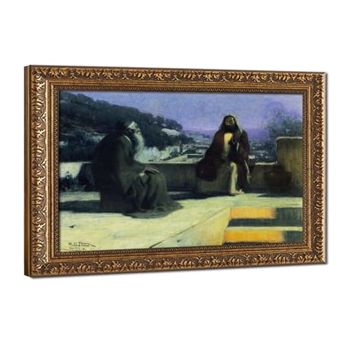 Nicodemus Visiting Jesus Henry Ossawa Tanner Posters Prints Canvas Deco
