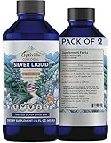 Optivida Colloidal Silver Liquid - 10 PPM Liquid Silver Immune Support - 2 Pack Nano Silver Hydrosol Liquid for Family Wellness - Natural Silver Water for Adults & Kids, Non-GMO, 3rd Party Tested