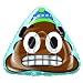 Aqua Pipeline SNO Emoji Poop Speed Dump Inflatable Snow Tube with 2 Grip Handles and Repair Kit, 42” Inch Diameter