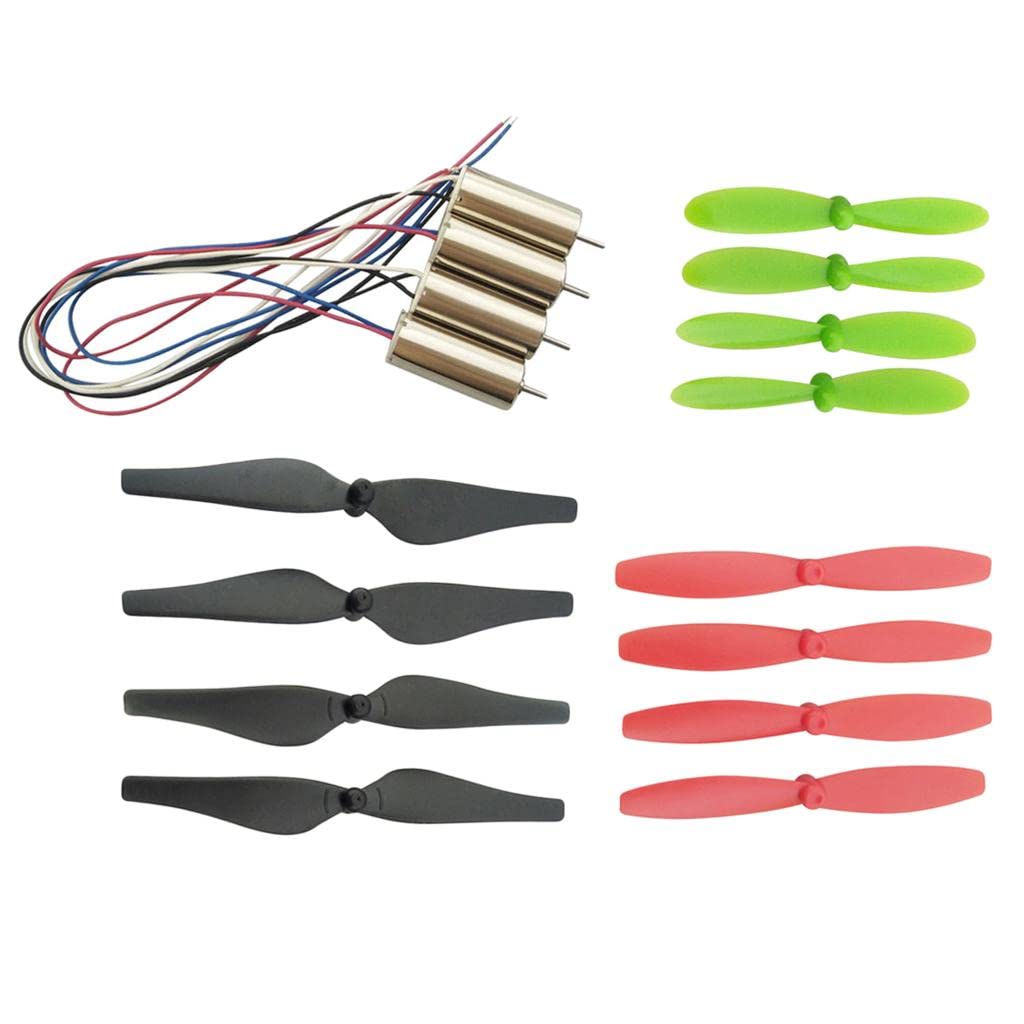 Gralara 4 Motores CCW CW 8520 + 12 Hélices para Repuestos de Cuadricóptero RC Universal