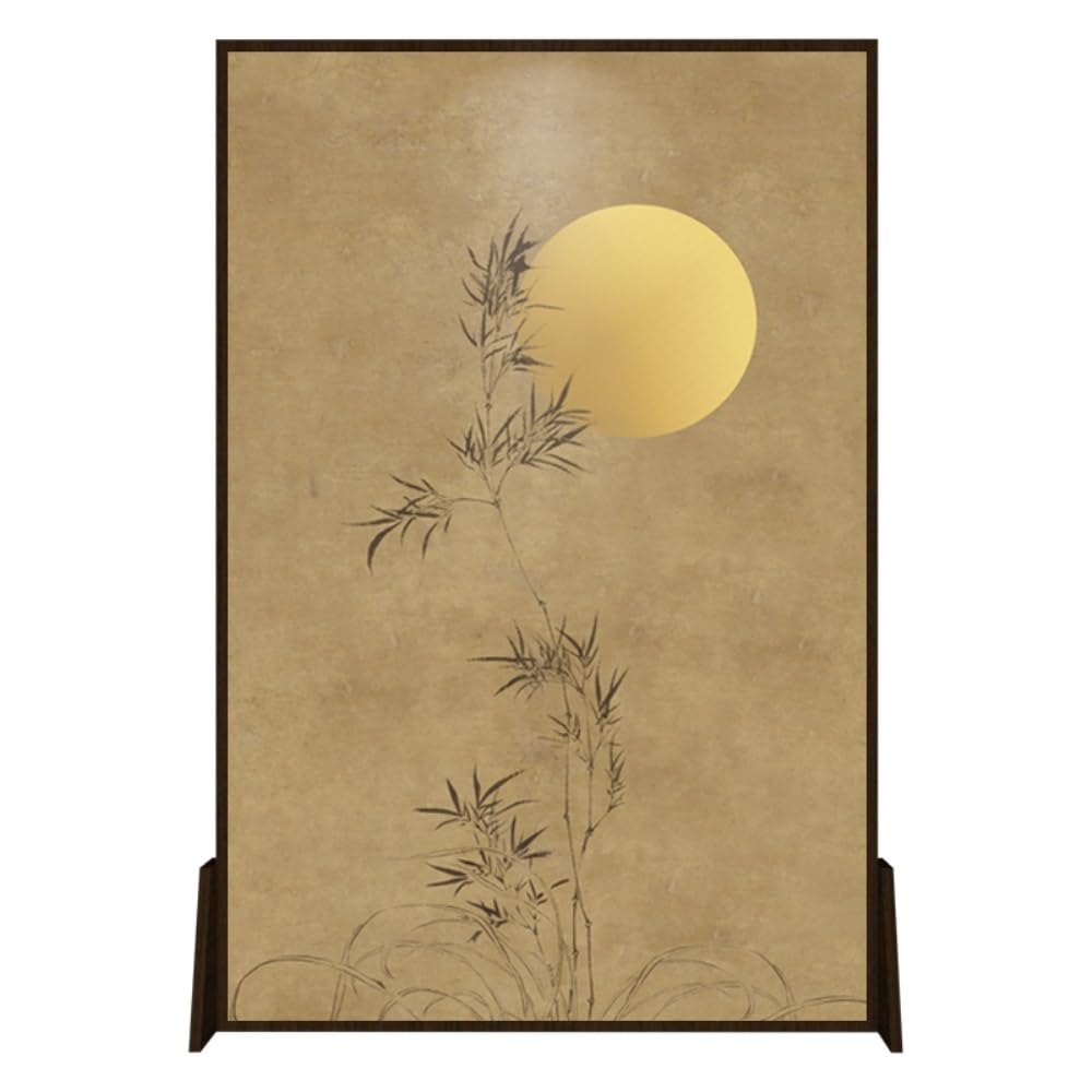 Privacy Screen Floor-standing Screen Partition, Living Room, Home Entrance Background Wall, Bedroom Decoration, Bamboo Floor Room Divider