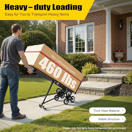 Carretilla para subir escaleras con capacidad 460 lb y 6 ruedas miniatura 2