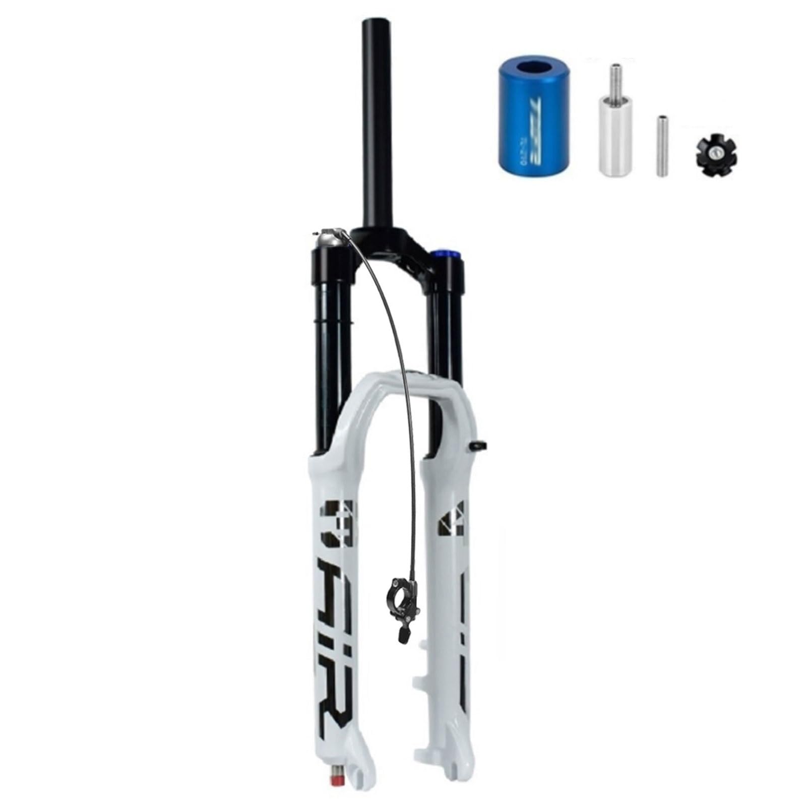 HOMSXPAC Aluminum Alloy 26/27.5in Air, 140mm Travel Disc Brake 9mm Axle With Rebound Adjustment for XC/AM/FR/Mountain Bike