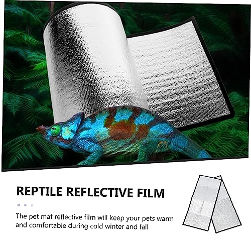 2 Pads aislantes reflectantes para terrario de reptiles miniatura 5