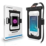 FRiEQ Universal Waterproof Case Bag with External Earphone for Apple iPhone 6, 6 Plus, 5S, 5C, 5; Galaxy S6, S4, S3; HTC One X, Galaxy Note 3, Note 2; LG G2 - IPX8 Certified to 100 Feet