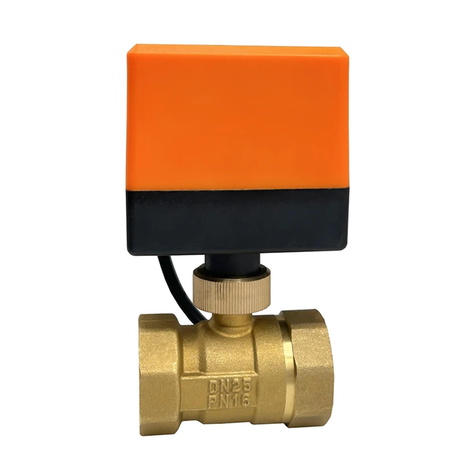 Valvola a sfera motorizzata 1/2 3/4 1 2 pollici, controllo a 3 fili, in ottone, elettrico, per acqua/olio/liquido, 1 pezzo(DN15,24VDC_CR02)
