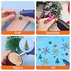 ENPOINT Orange Hot Glue Sticks, 36 Pack Mini Hot Melt Glue Sticks Colored, High Low Temp Adhesive Glue Sticks for Crafts, Christmas Decoration, Art, DIY, Bonding Gluing Project, 4" Long x 0.27" Dia #4