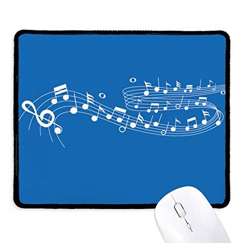 Mousepad azul DanCG Música con base antideslizante y lona de borde cosido