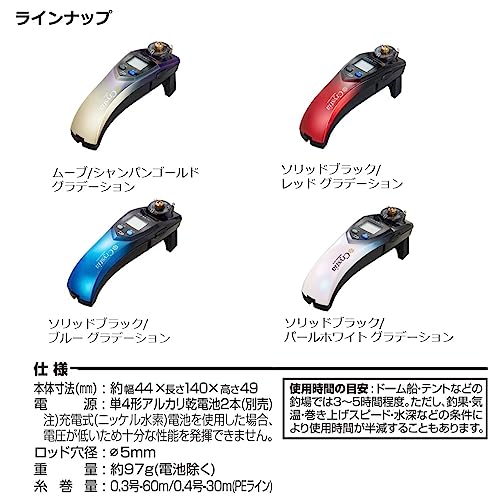 ダイワ(DAIWA) ワカサギ電動リール クリスティアワカサギ CRT R ソリッドブラック/レッド グラデーション 7枚目