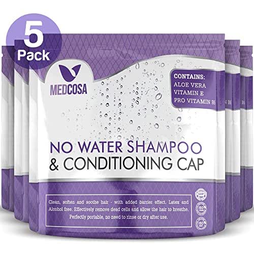 Medcosa No Rinse Shampoo Caps - Waterless Shampoo and Conditioner
